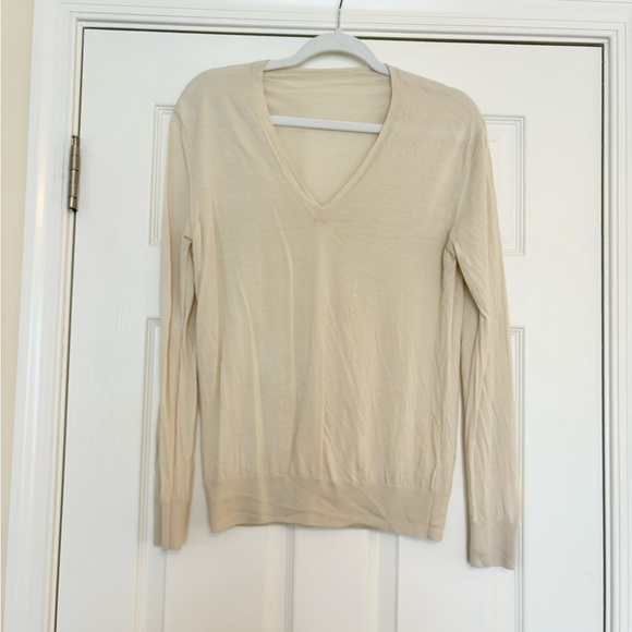 Prada ivory v neck sweater - Picture 2 of 7